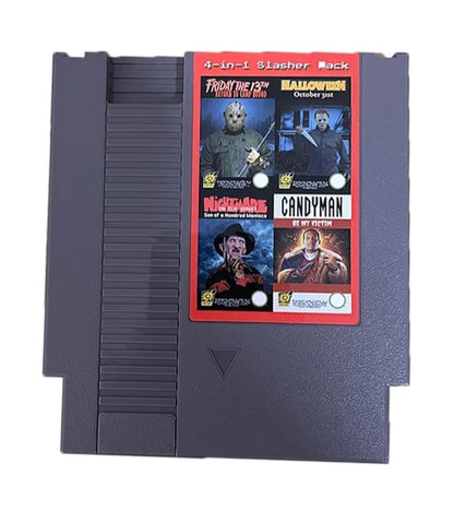 4 In 1 Horror Slasher Pack - NES Nintendo Entertainment System 1983 72 Pin 8 Bit Video Game Cartridge