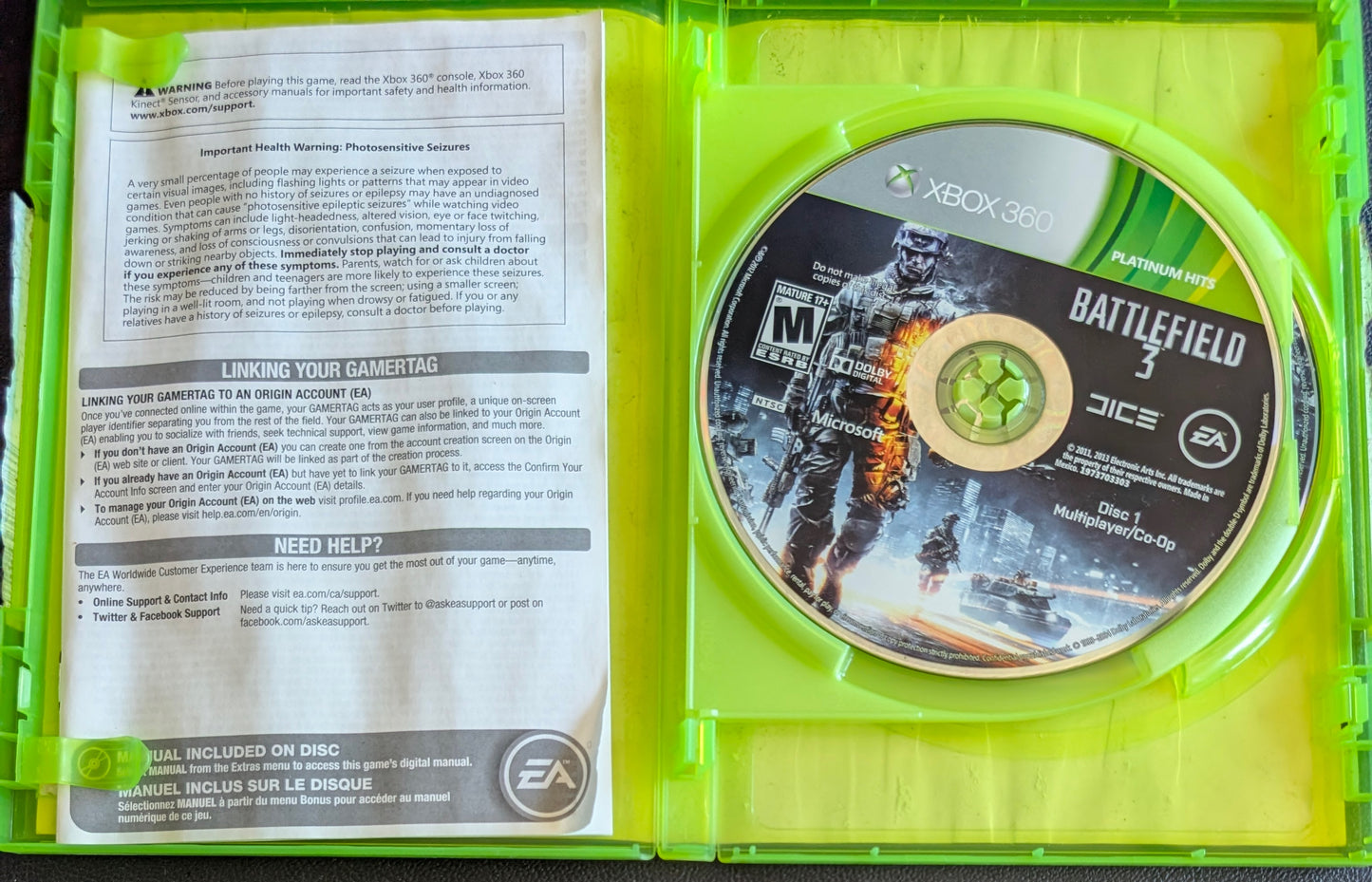 Battlefield 3: Platinum Hits (2011) - CIB Xbox 360 | RE-Sealed