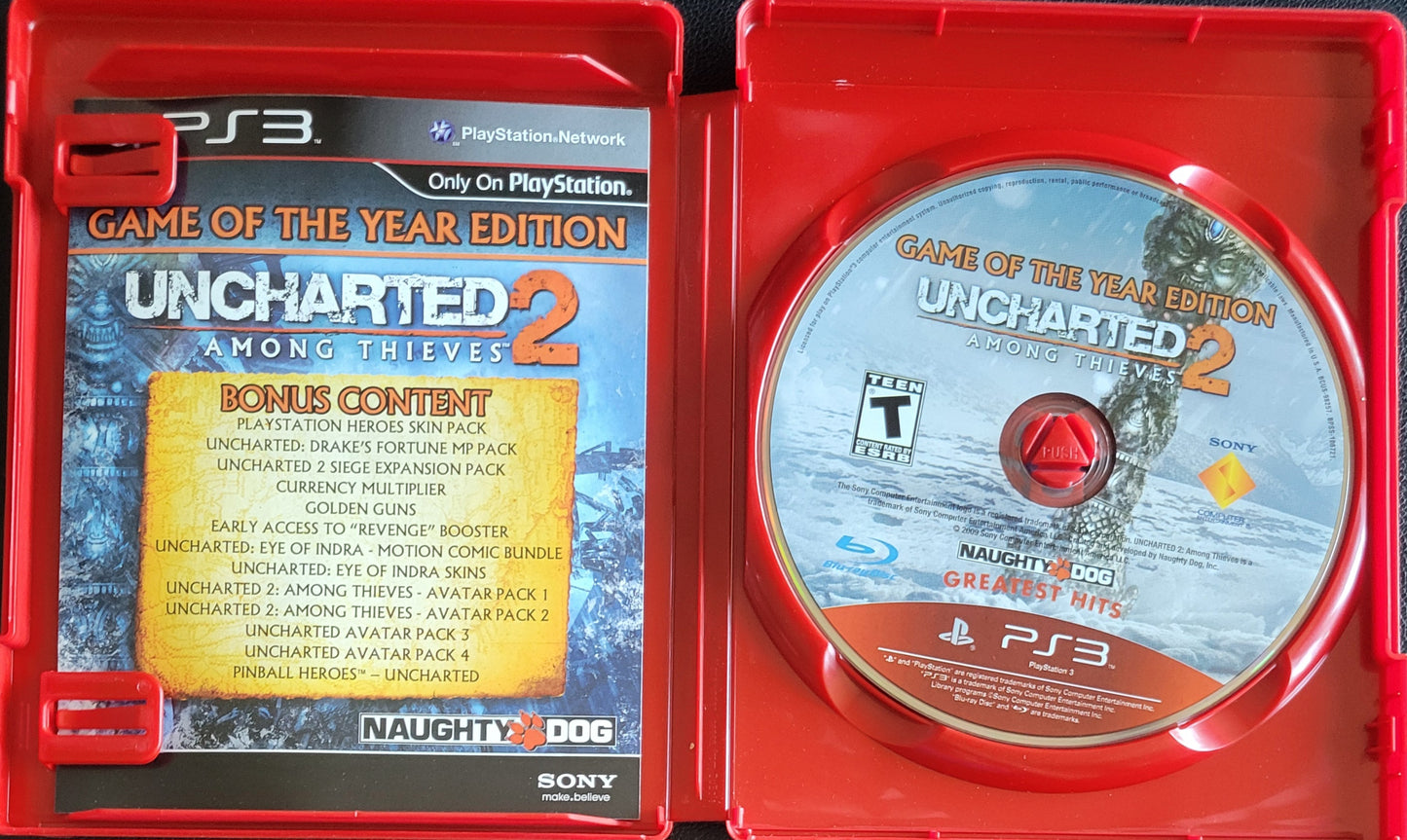 Uncharted 2: Among Thieves (CIB) – Game of the Year Edition – Sony PlayStation 3 PS3 – Clean Disc