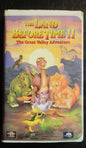 The Land Before Time 2: The Great Valley Adventure 1990's VHS Tape + Box Pre - Owned