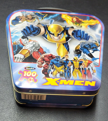 2006 Marvel X-Men Collector's 100 Piece Puzzle # 31703 Complete With Carrying Tin