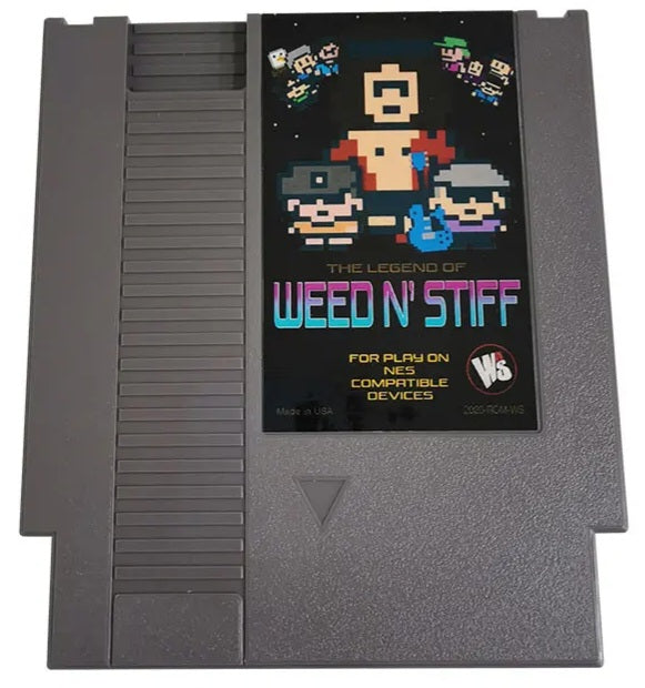 WEED N' STIFF - NES Nintendo Entertainment System 1983 72 Pin 8 Bit Video Game Cartridge