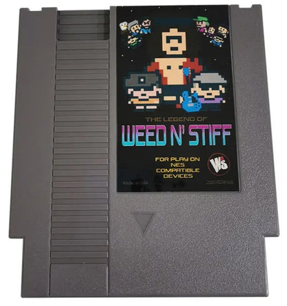 WEED N' STIFF - NES Nintendo Entertainment System 1983 72 Pin 8 Bit Video Game Cartridge