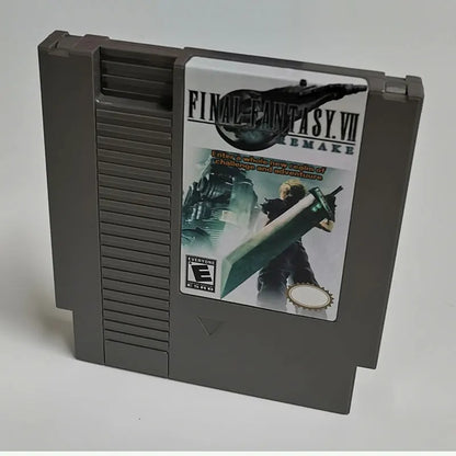 Final Fantasy VII: Remake - NES Nintendo Entertainment System 1983 72 Pin 8 Bit Video Game Cartridge