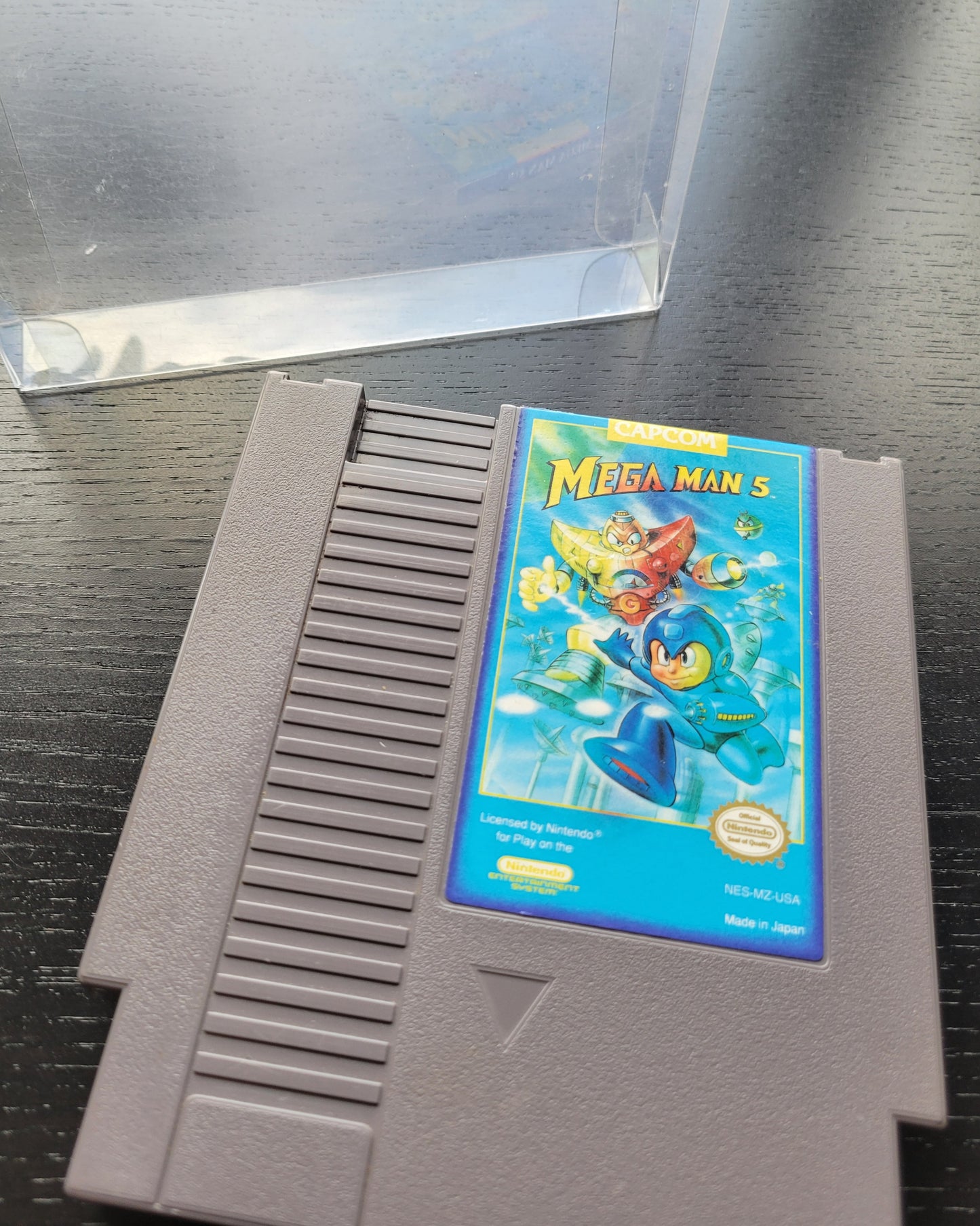 RARE MEGA MAN 5 - Authentic NES (Nintendo Entertainment System 1983) 72 Pin 8 Bit Video Game Cartridge + Sleeve