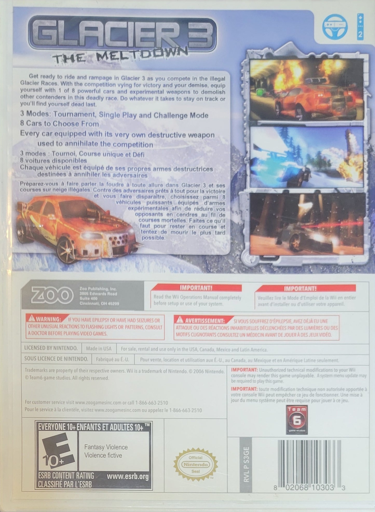 Glacier 3: The Meltdown – 2008 Nintendo Wii CIB – RE-SEALED + Clean Disc