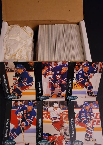 200 - 300 1990 Vintage PARKHURST Hockey Card Lot Boxed Since New Great Investment*