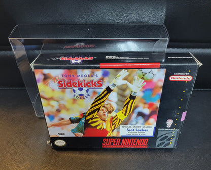 Tony Meola's: Sidekick Soccer (SNES) - Super Nintendo Ent. 1993 IMMACULATE Condition - FACTORY PLASTIC (REAL CIB)