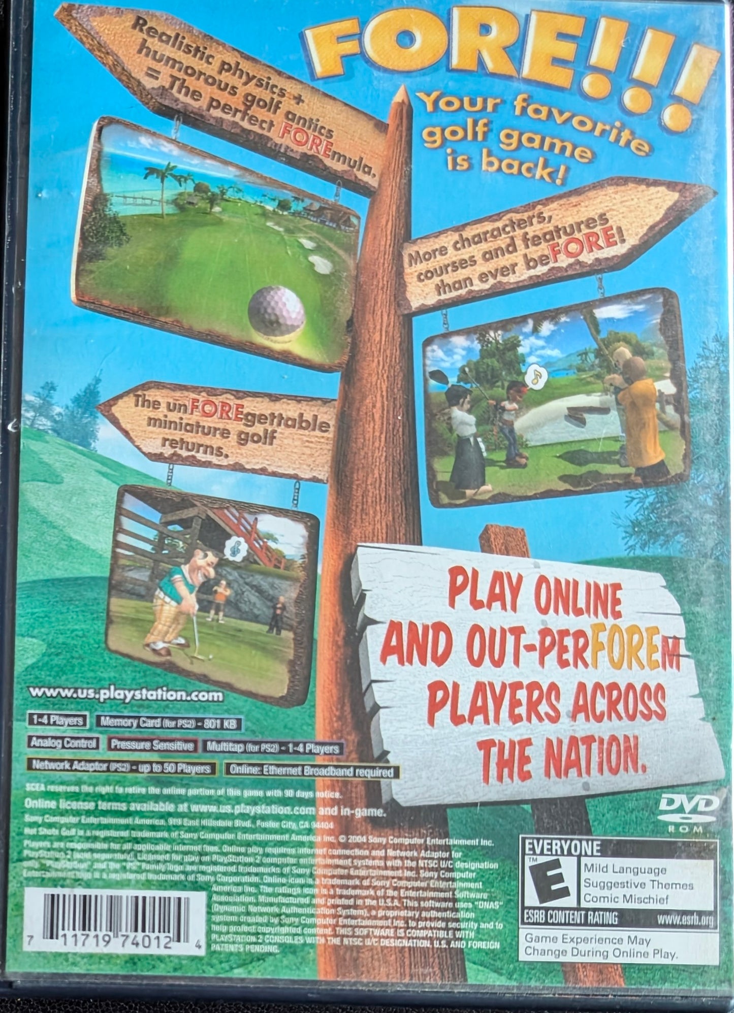 Hot Shots Golf – 2002 Sony PlayStation 2 PS2 (CIB) – Re-Sealed - Excellent