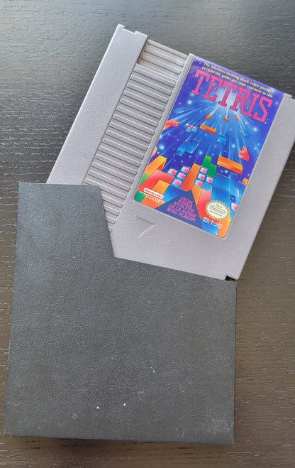 ORIGINAL TETRIS - Authentic NES (Nintendo Entertainment System 1985) GOLD Video Game Cartridge