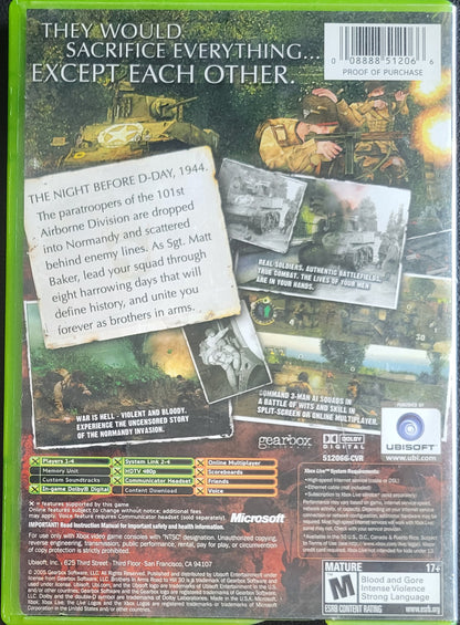 Brothers In Arms: Road To Hill 30 - (CIB) OG Microsoft XBOX  Pre-Owned Great Shape Tested & Working CLEAN DISC