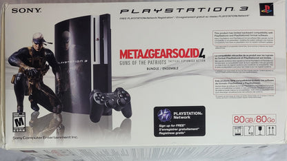 RARE Metal Gear Solid 4 Special Edition – Limited Package CIB | PS3 Slim Console + 1 Controller + Hookups | Factory Inserts | Matching Serials | Excellent Condition
