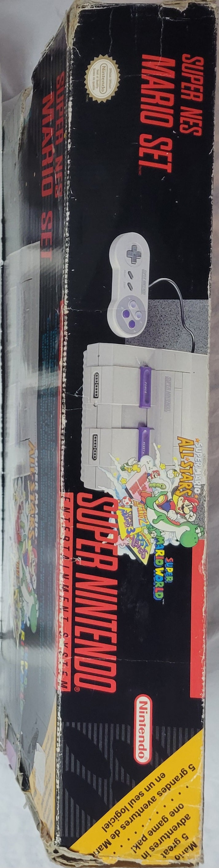 Super Nintendo Entertainment System ALL STARS EDITION Console – Complete in Box FACTORY PLASTIC | Super Mario All-Stars + 1 Controller + Hookups | Immaculate Condition