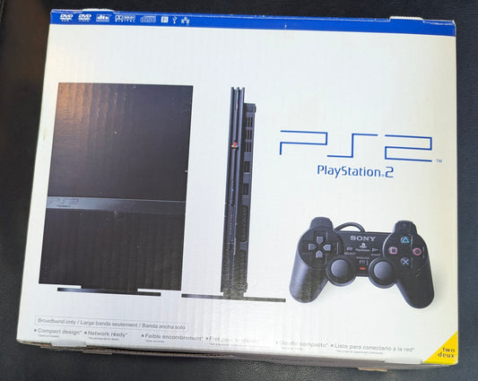 PlayStation 2 Slim Black Console Bundle (2004) - PS2 | CIB - SCPH-77001