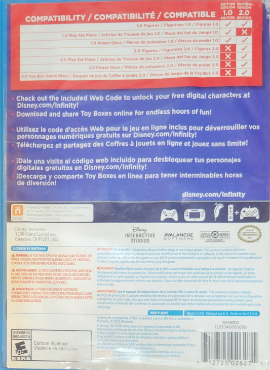 Disney Infinity 2013 – Nintendo Wii U CIB – Complete Game Set – Clean Disc