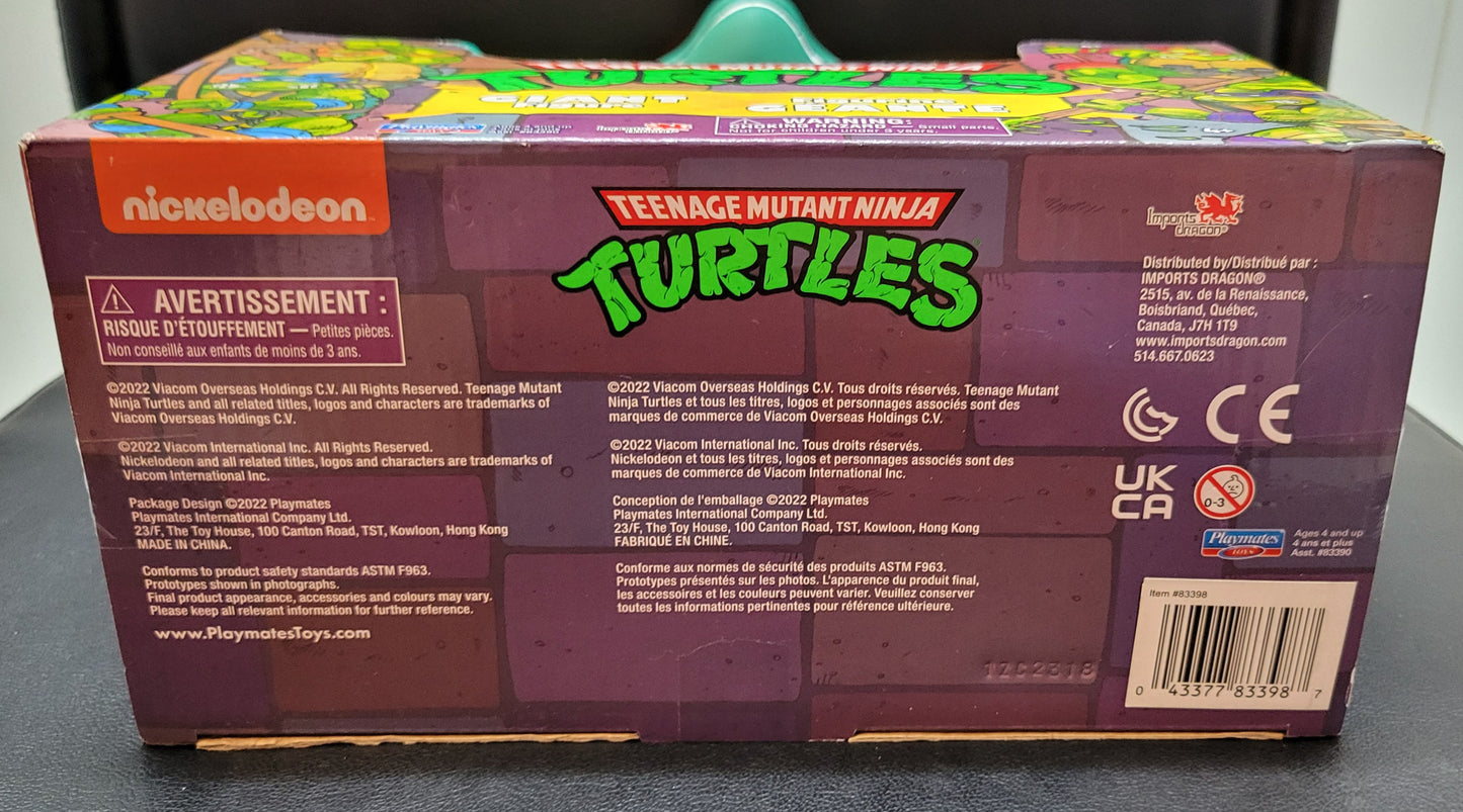 Giant Original 1989 Ninja Turtles Movie TMNT Teenage Movable Toys Mutant Action Figure Weapons + Pizza Included COWABUNGA DUDES!