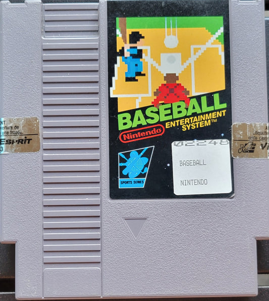 BASEBALL - Authentic NES (Nintendo Entertainment System 1983) 72 Pin 8 Bit Video Game Cartridge