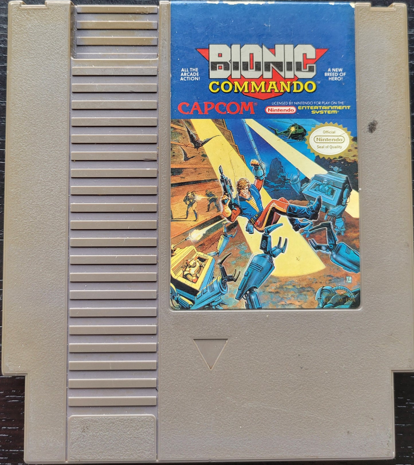 Capcom: BIONIC COMMANDO ● NES ● Cartridge ● - MINT - Nintendo Ent. System 1985 NTSC Authentic