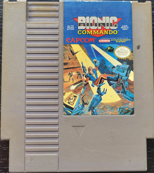 Capcom: BIONIC COMMANDO ● NES ● Cartridge ● - MINT - Nintendo Ent. System 1985 NTSC Authentic