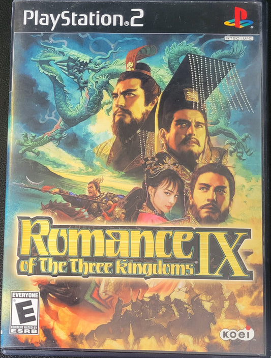 Romance Of The 3 Kingdoms IX - Sony PlayStation 2 PS2 Pre-Owned Tested & Working Clean Disc!