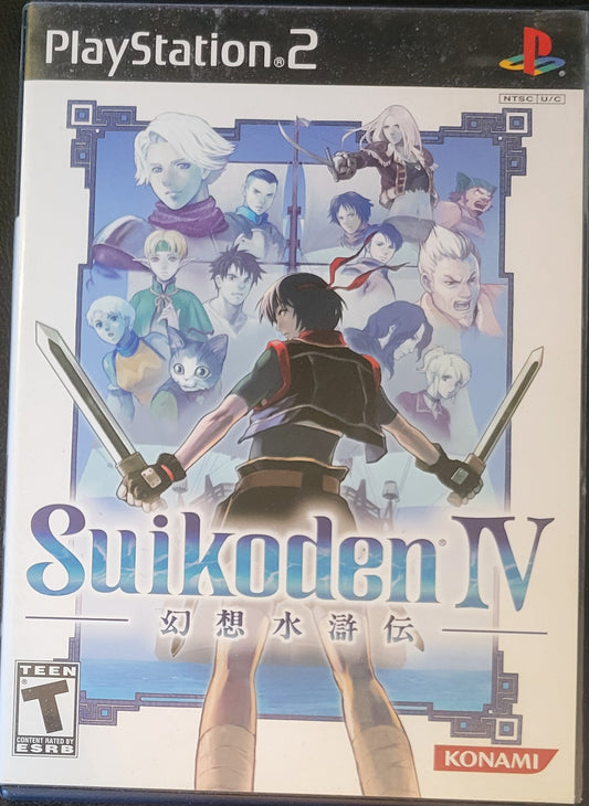Suikoden IV - Sony PlayStation 2 PS2 Pre-Owned Tested & Working Clean Disc!