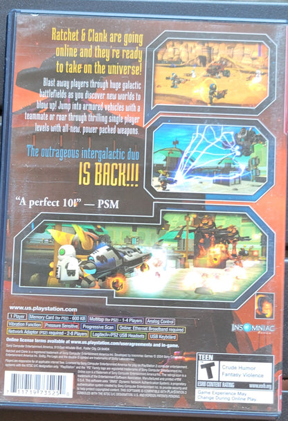 Ratchet Clank: Up Your Arsenal - Sony PlayStation 2 PS2 CIB Pre-Owned Great Shape! Tested & Working