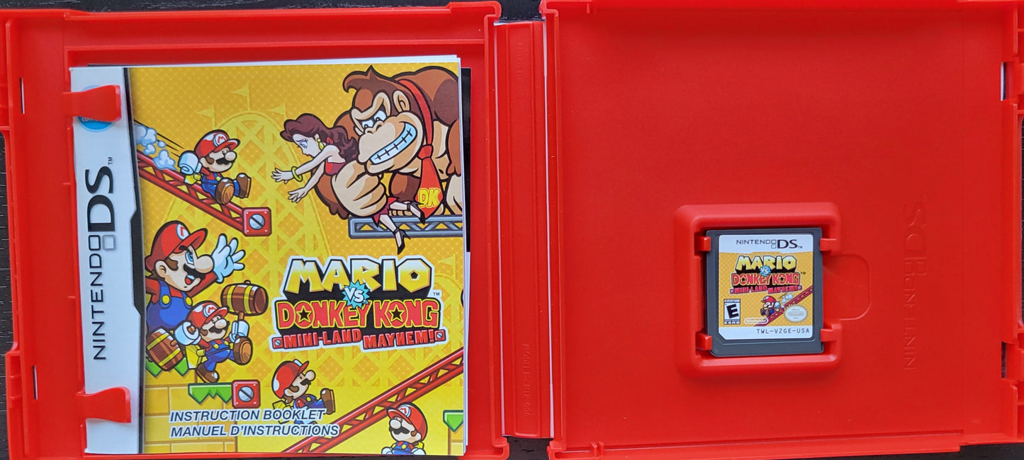 Mario Vs. Donkey Kong: Mini Land Mayhem - Nintendo DS - Handheld Console NTSC Cartridge Only Tested & Working