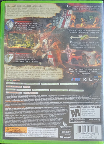 The Cursed Crusade FACTORY SEALED - (NEW) - Microsoft XBOX 360 - Mint!