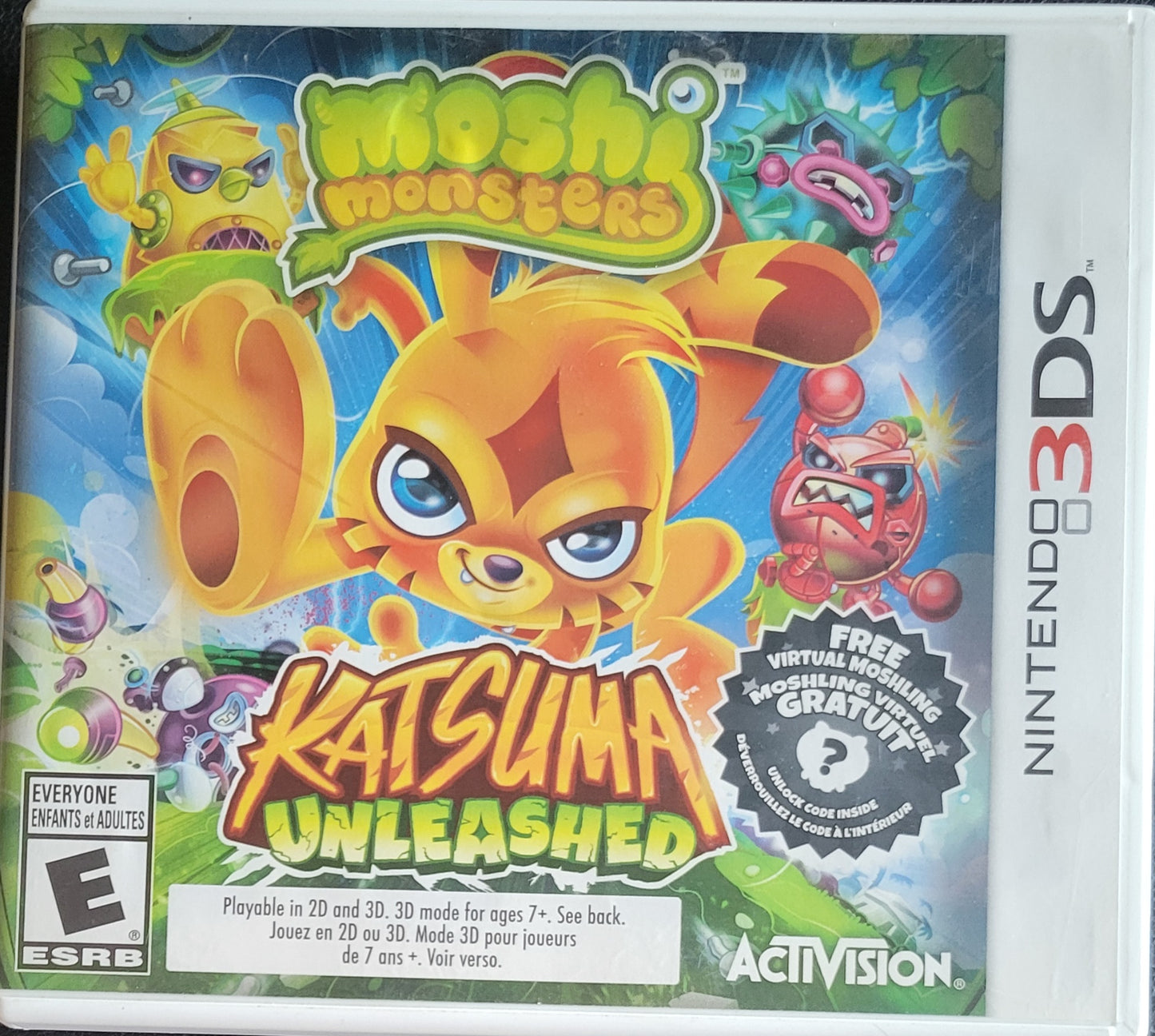 🐾 Moshi Monsters: Katsuma Unleashed – Nintendo 3DS – Re-Sealed – Cartridge Only Tested & Working