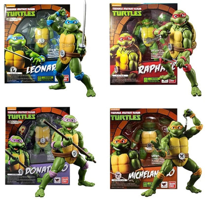 SHF Series Teenage Mutant Ninja Turtles Action Figure Based On 1990 TMNT Film Pvc Accessories Included Box Set 4 To Choose COWABUNGA Dudes!