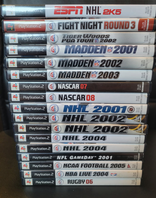 Various SPORTS Games - Sony PlayStation 2 PS2 Pre-Owned Tested & Working Great Shape!0