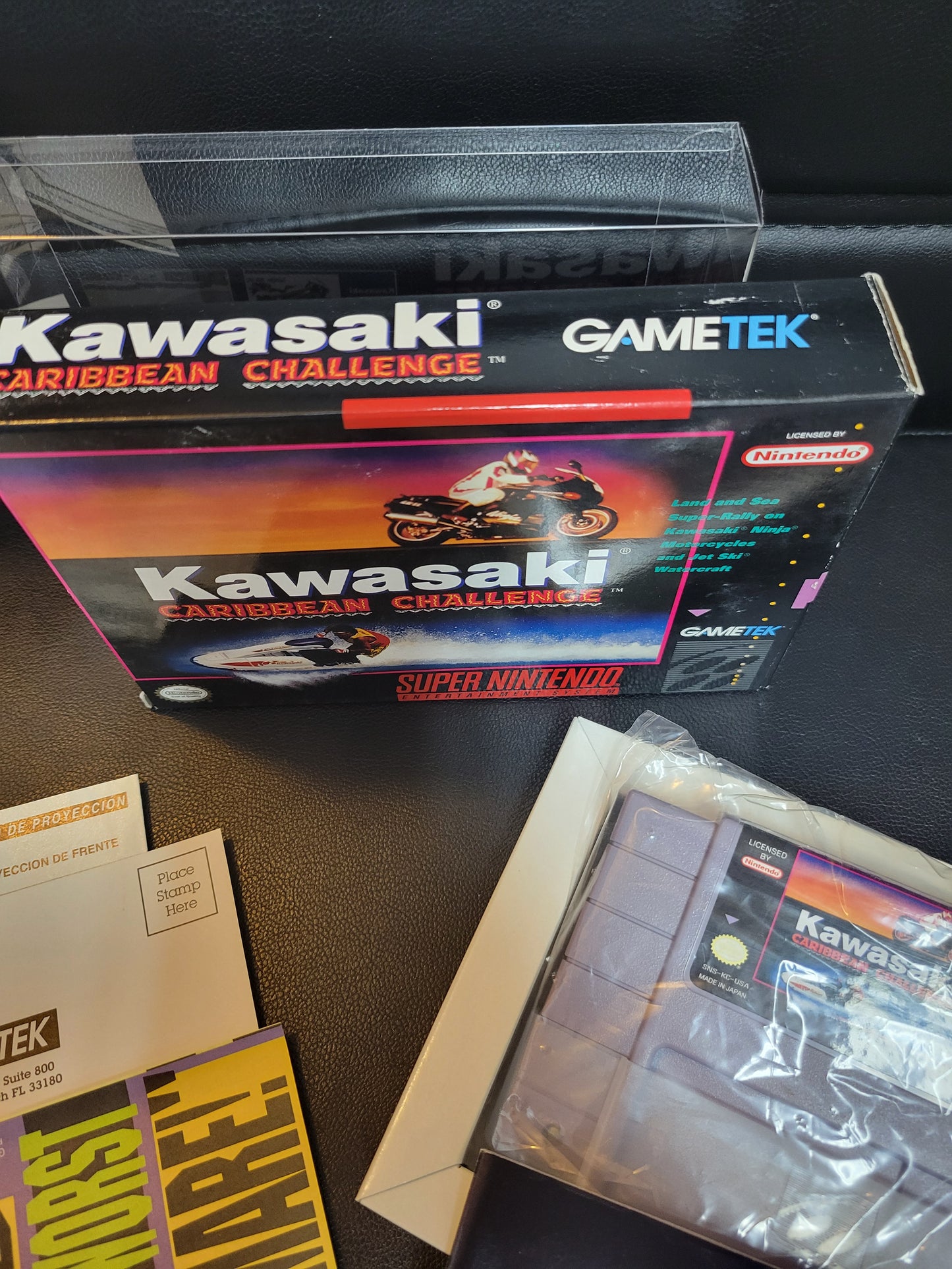 Kawasaki: Caribbean Challenge (SNES) - Super Nintendo Ent. 1993 IMMACULATE Condition FACTORY PLASTIC - (CIB)