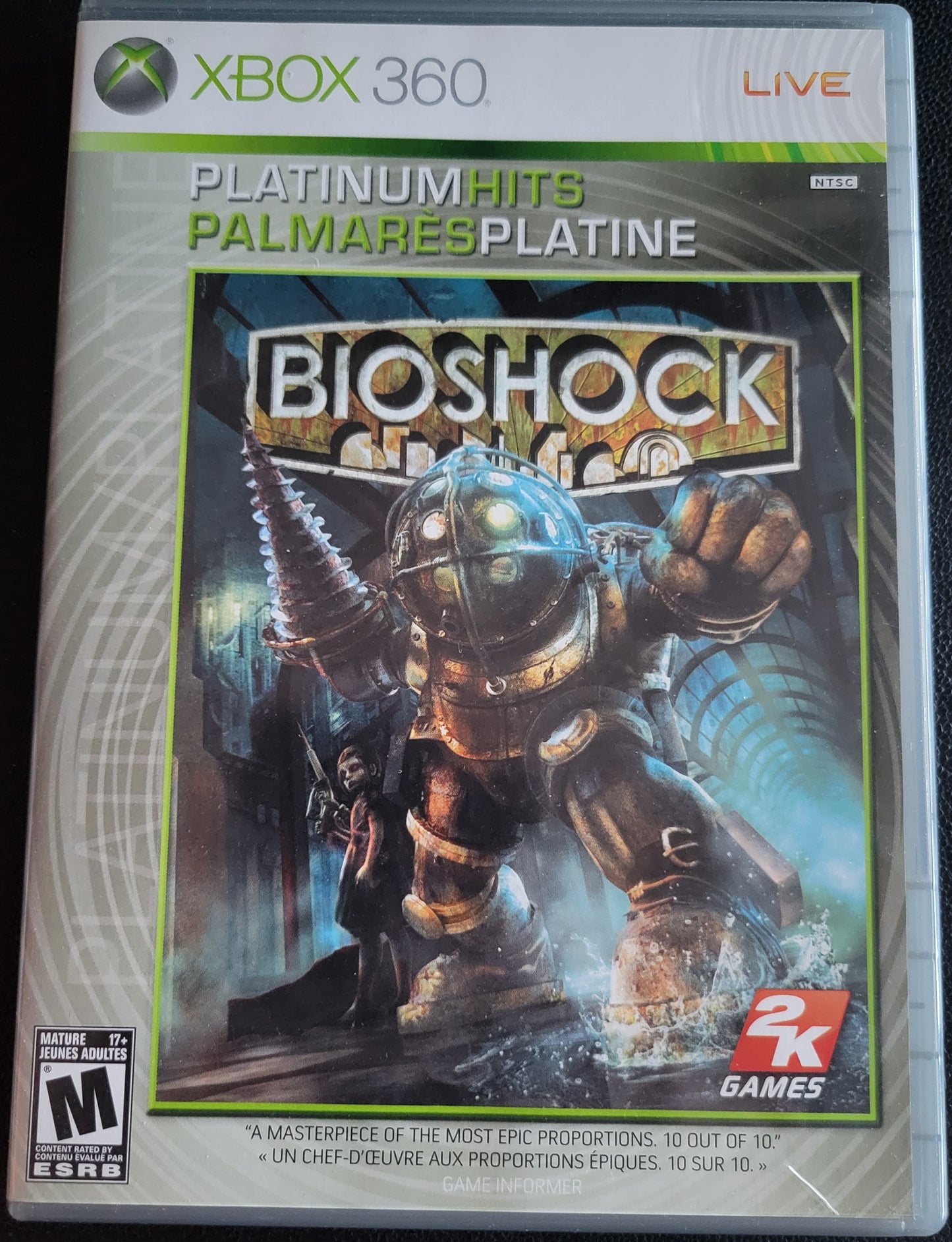 BIOSHOCK: Platinum Hits - Microsoft XBOX 360 - CIB Pre-Owned Great Shape Tested & Working