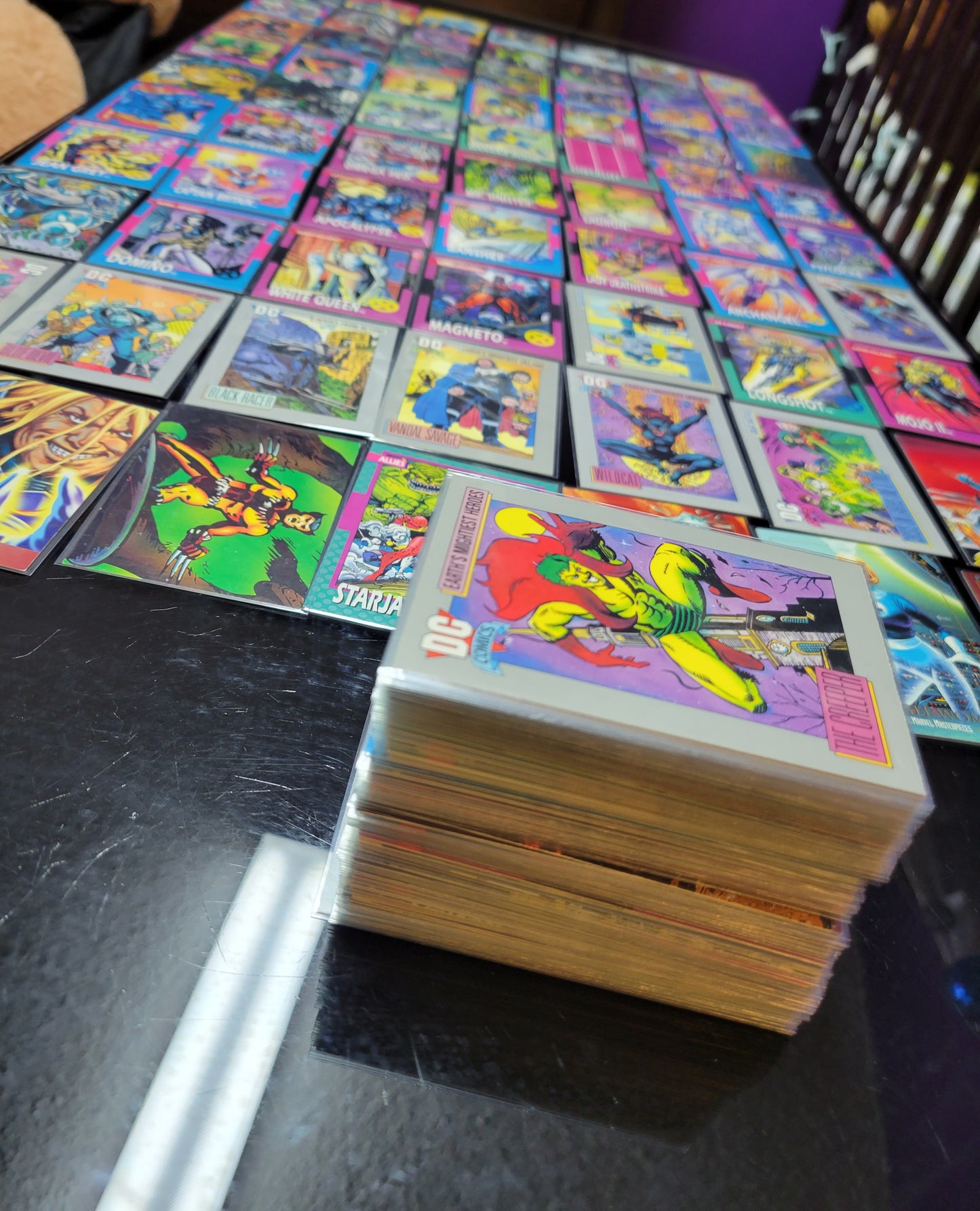 MASSIVE Marvel & DC Comics Early Edition Trading Cards All Near Mint All Super Heros Included! MINT