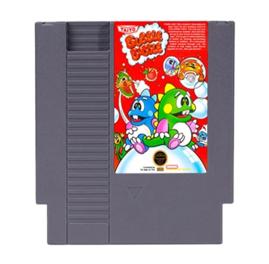 BUBBLE BOBBLE - NES (Nintendo Entertainment System 1983) 72 Pin 8 Bit Video Game Cartridge