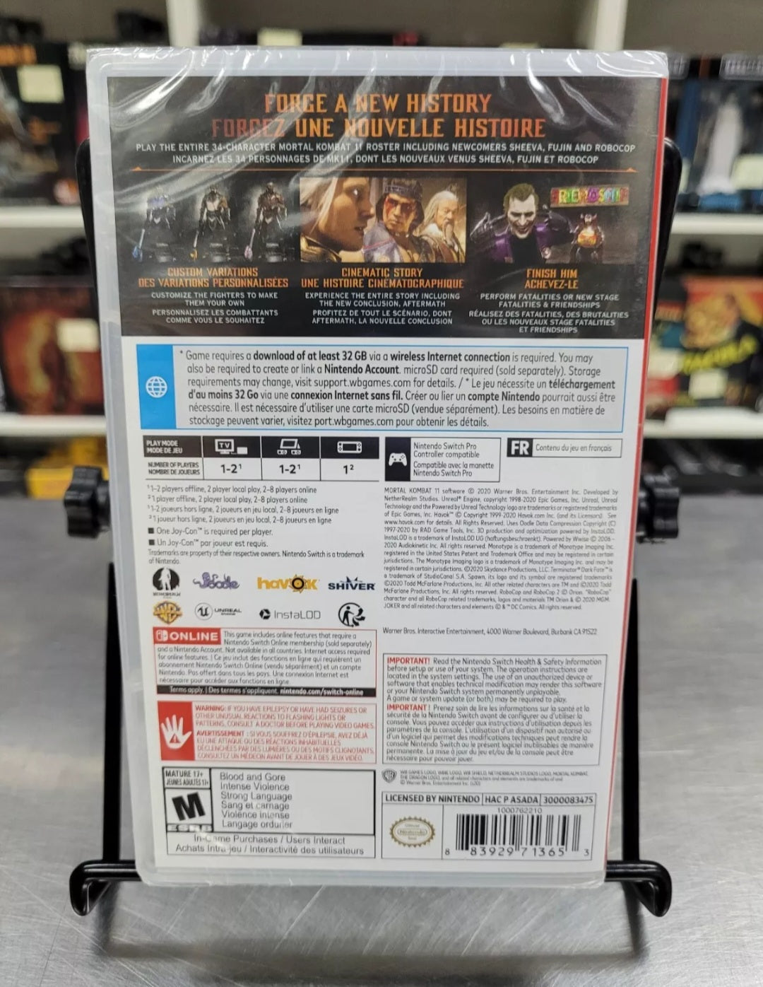 MORTAL KOMBAT 11: Aftermath Edition - Nintendo Switch 2021 Brand New Factory Sealed