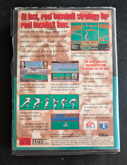 Tony La Russa Baseball - Boxed (Sega Genesis) | 1991 | Sports / Baseball