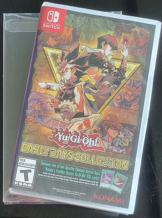 Yugioh Early Days Collection Special Edition 2 Cards Included - Nintendo Switch + Protector 2021 Brand New Factory Sealed