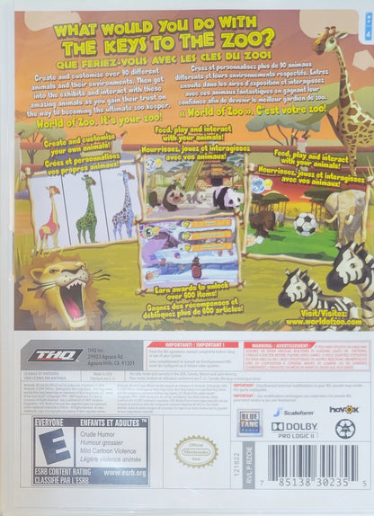 World of Zoo – 2009 Nintendo Wii CIB Re-Sealed Like New