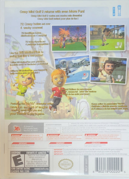 Crazy Mini Golf 2 – 2010 Nintendo Wii CIB Re-Sealed Like New Disc
