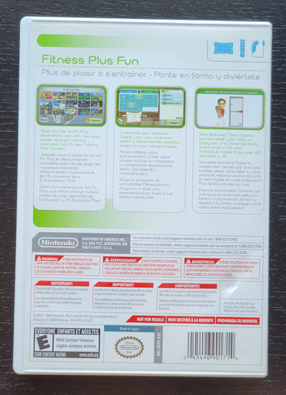 Wii Fit Plus - Nintendo - Wii - Entertainment System CIB Clean Disc