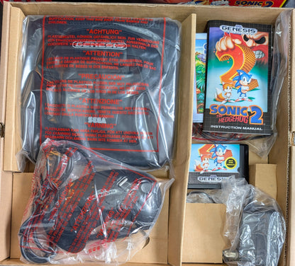 MINT Sega Genesis Model 2 Sonic 2 Edition – OPEN BOX | Complete | FACTORY New Condition
