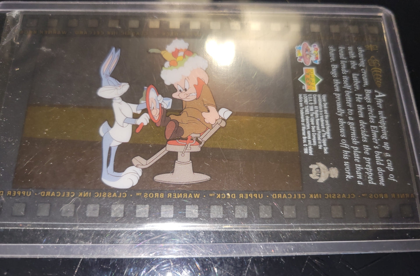 1996 Warner Bros Bugs Bunny & Elmer Fudd 1950 CELL CARD UD Upper Deck