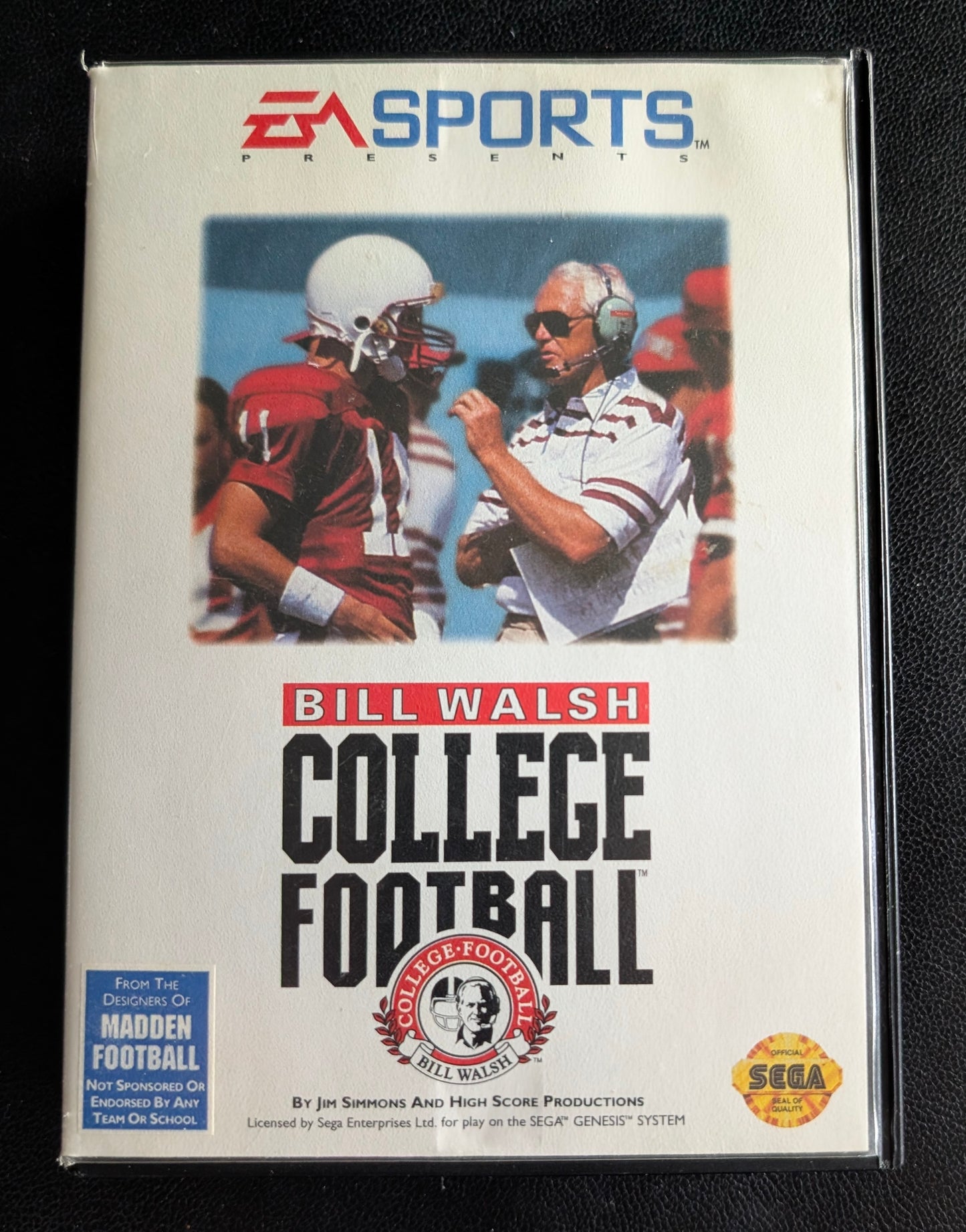 Bill Walsh College Football - Boxed CIB (Sega Genesis) | 1993 | Sports / Football