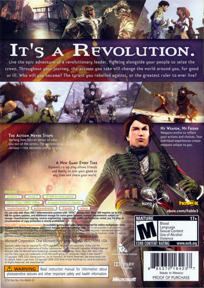 Fable III – 2010 Microsoft Xbox 360 CIB – RE-Sealed – Excellent