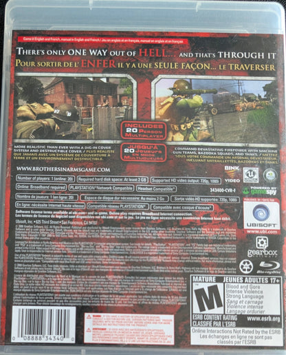 Brothers in Arms: Hell’s Highway – 2008 Sony PlayStation 3 CIB – RE-Sealed – Excellent