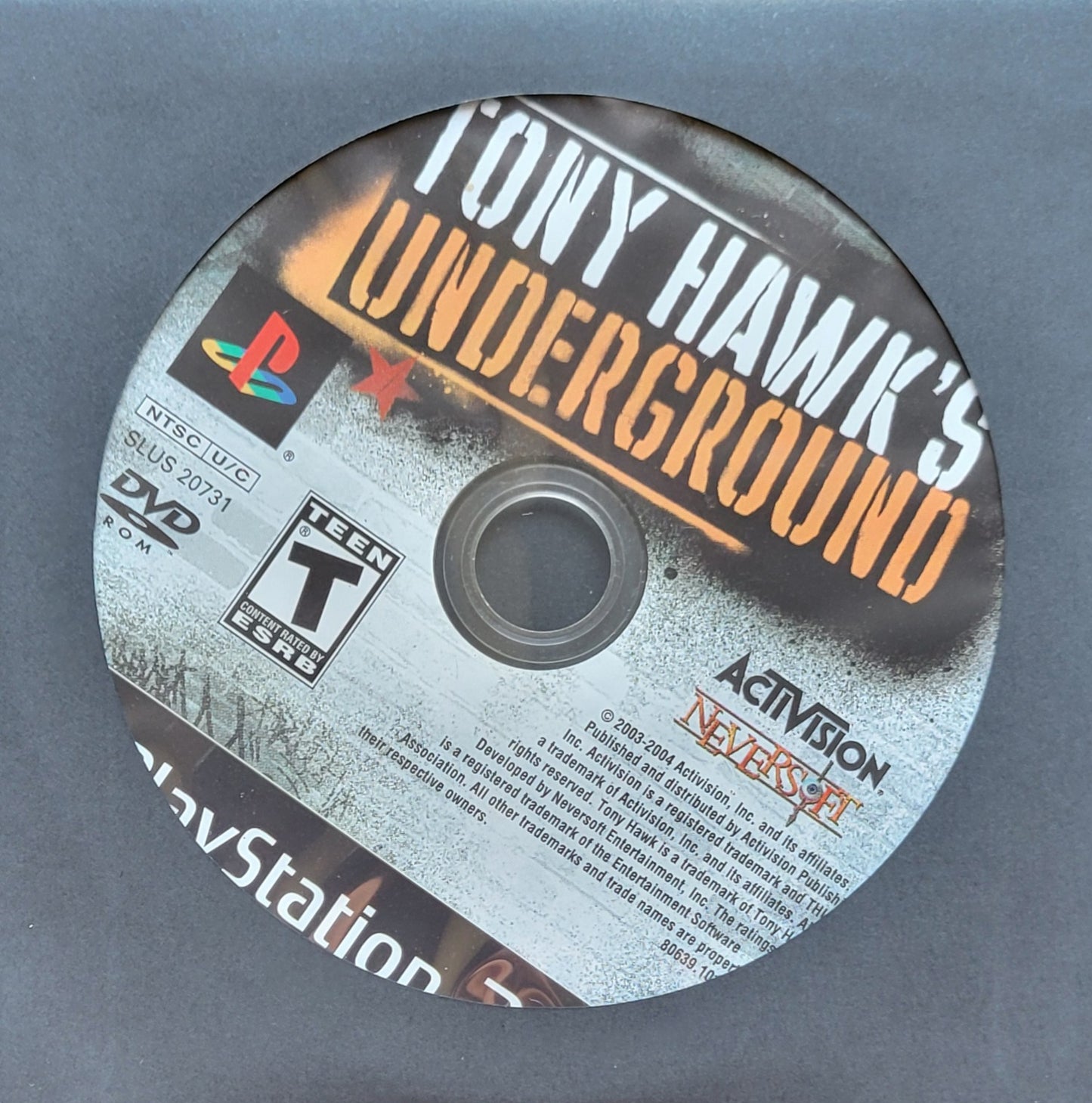 Tony Hawk's Underground - Sony PlayStation 2 Ps2 (Disc Only) - Used Condition