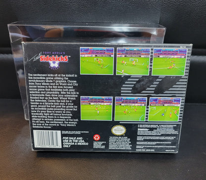 Tony Meola's: Sidekick Soccer (SNES) - Super Nintendo Ent. 1993 IMMACULATE Condition - FACTORY PLASTIC (REAL CIB)