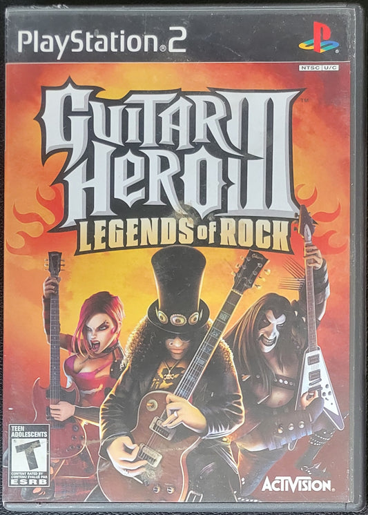 Guitar Hero 3: Legends Of Rock - Sony PlayStation 2 PS2 (CIB) Pre-Owned Tested & Working Great Shape!