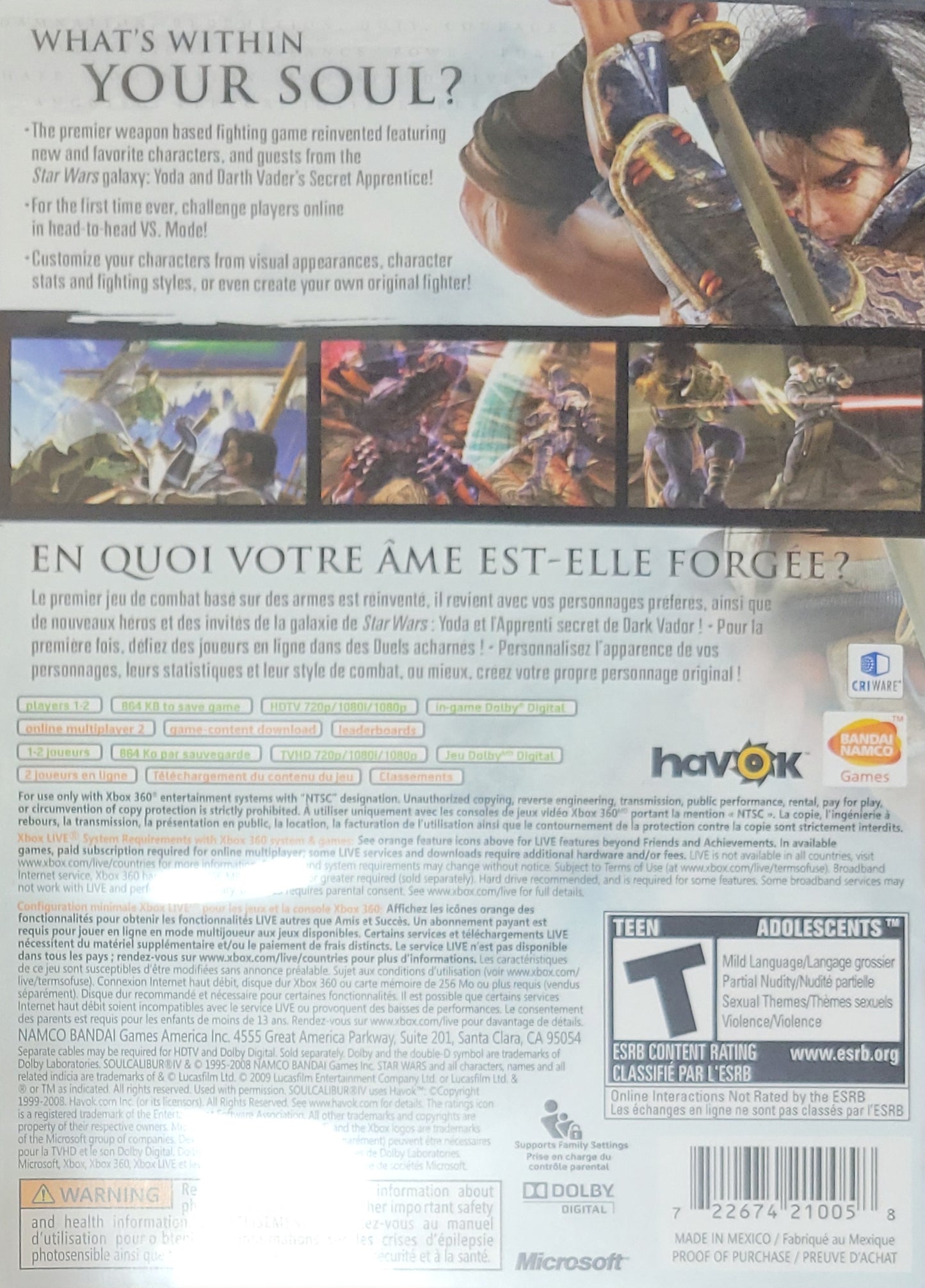 Soul Calibur IV – Microsoft Xbox 360 CIB – Clean Disc – RE-SEALED (2008)